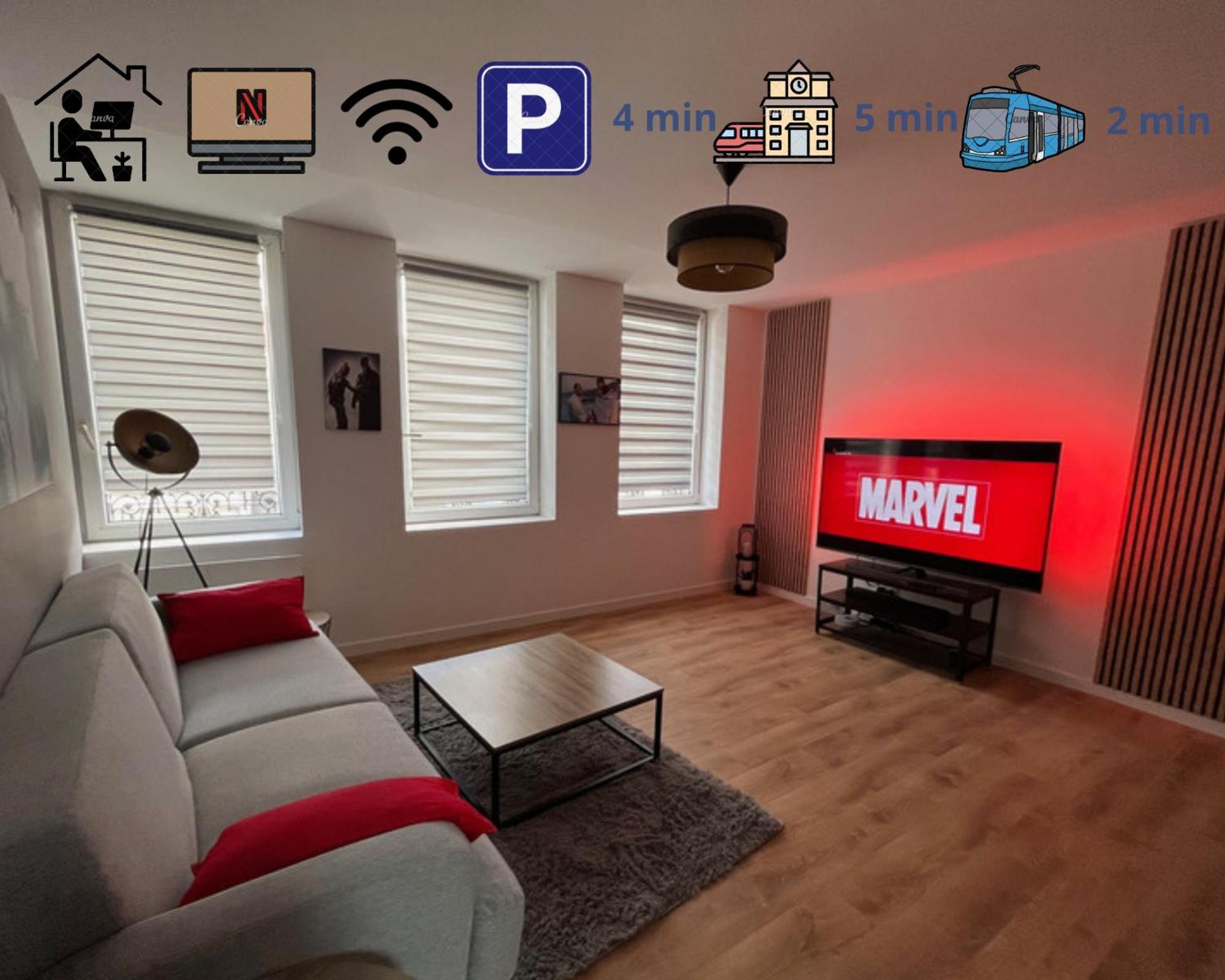 Apartamento Voyage En Duplex En Hyper Centre Valenciennes Exterior foto